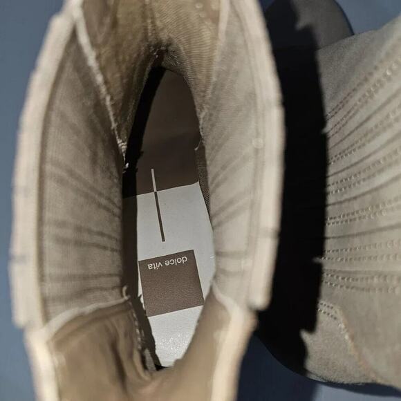 Dolce Vita Caster H20 Ankle Bootie Womens 10 Tan Suede Waterproof Platform Fall - Picture 13 of 16